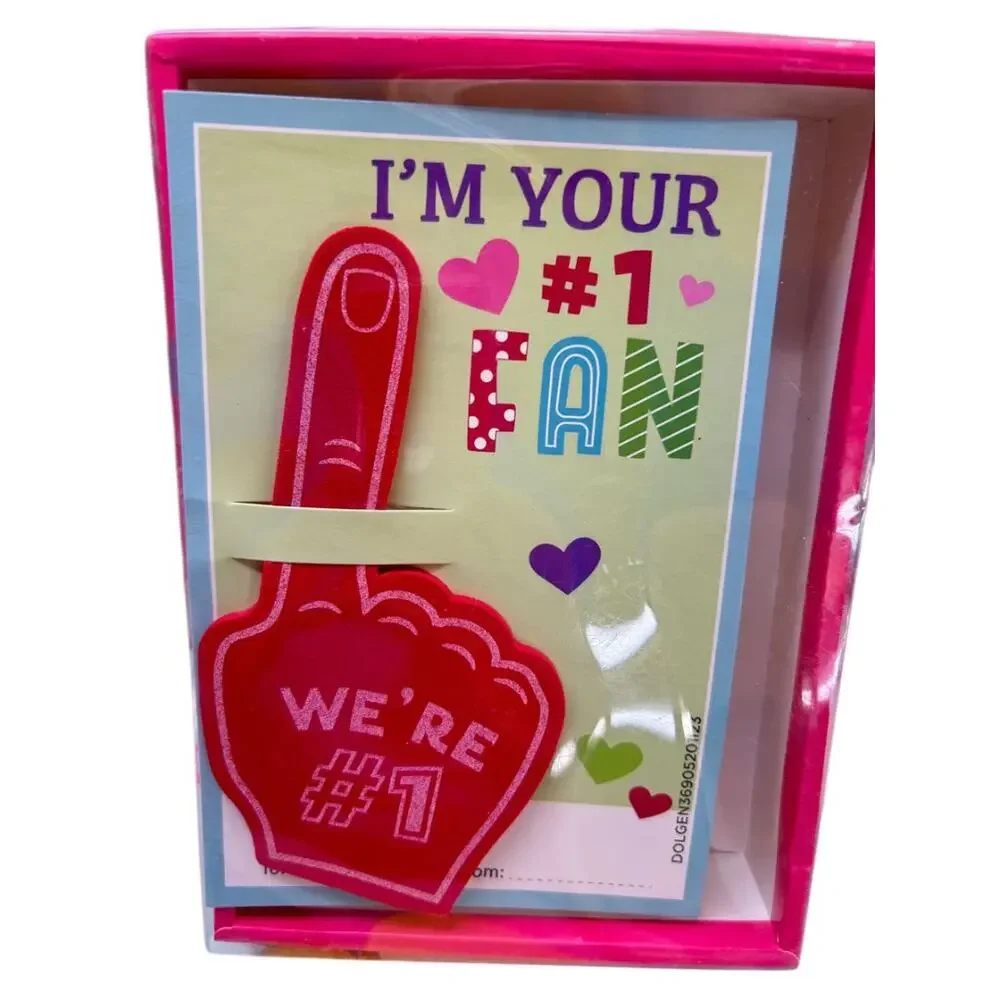 12 Count Classroom Valentine Cards I'm Your #1 Fan